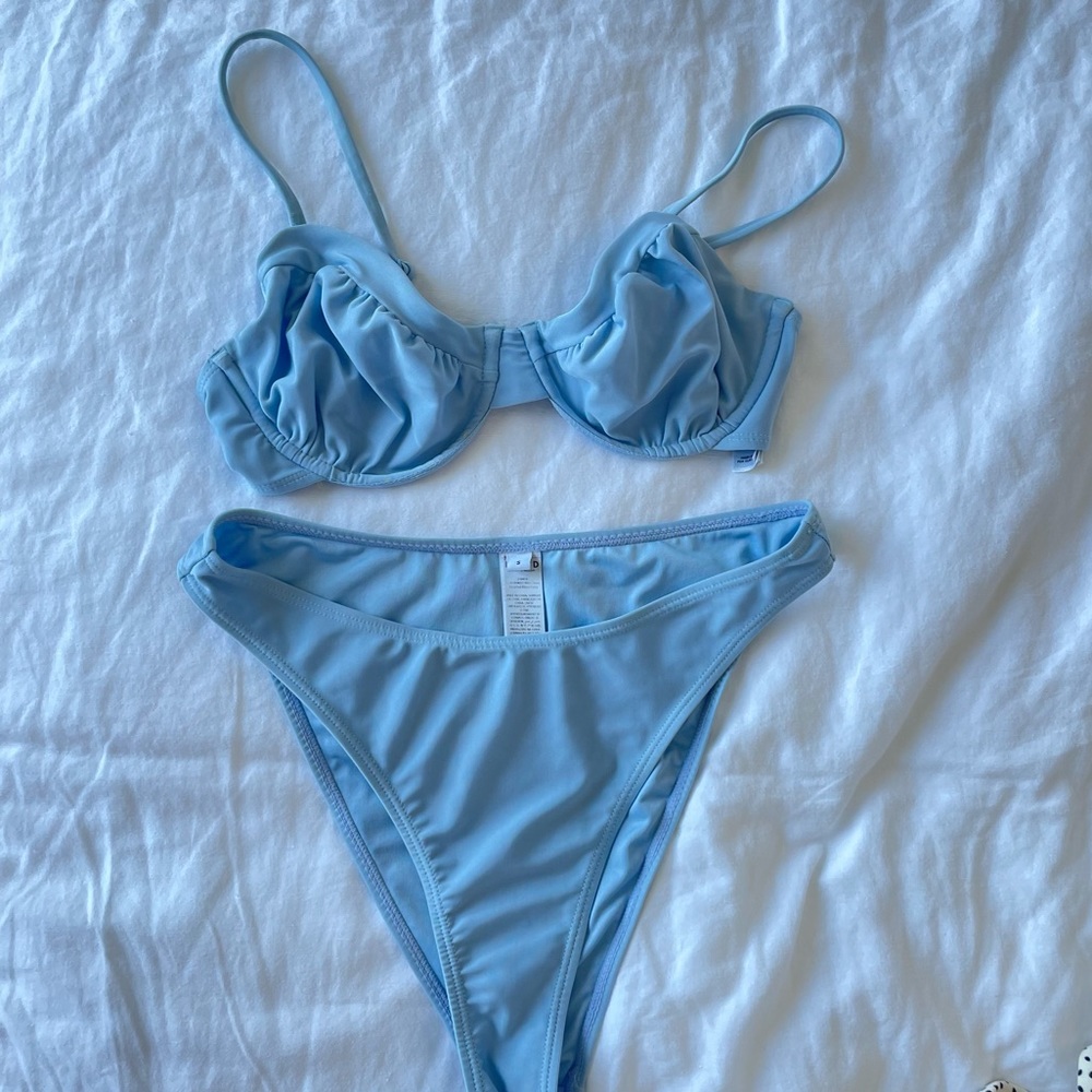 NA-KD blue bikini set